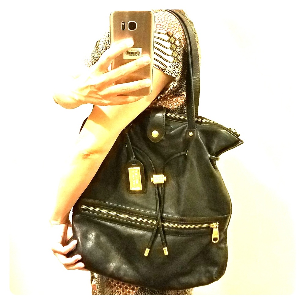 Badgley Mischka Drawstring Hobo Bag
